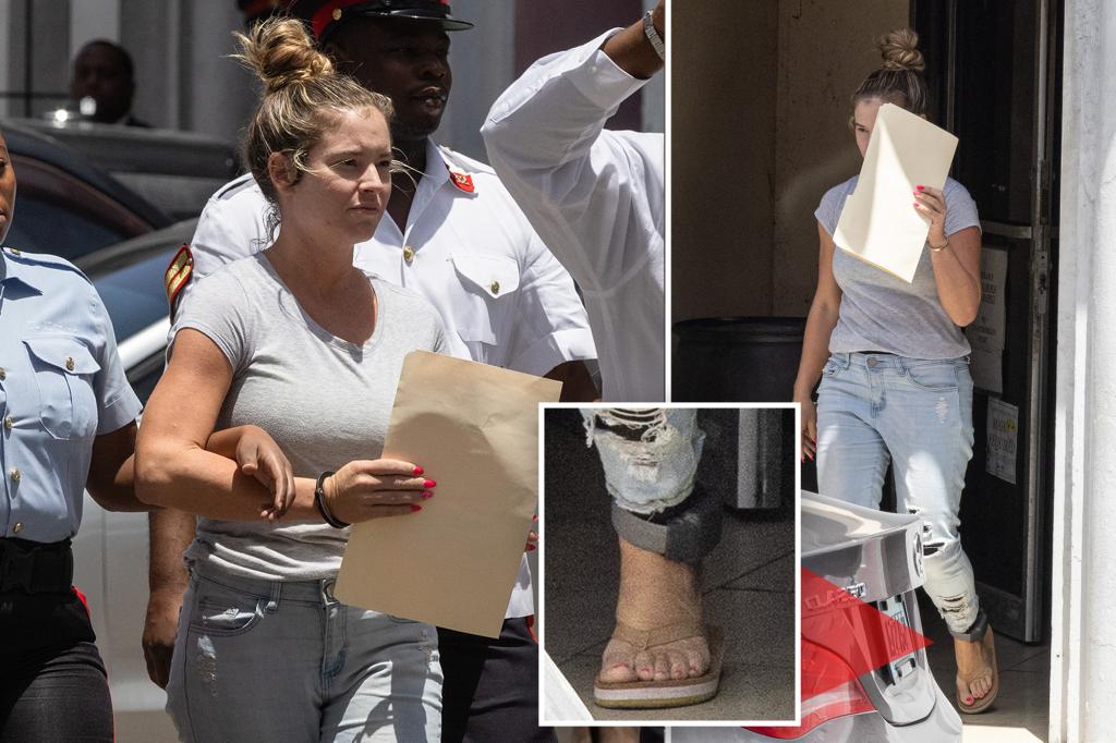 Lindsay Shiver seen with ankle monitor in Bahamas after making $100K bail in alleged murder-for-hire plot